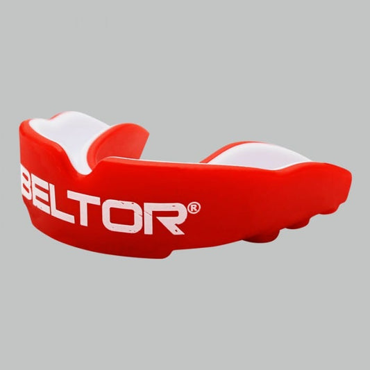Beltor Akcesoria dla fanów sportu Czerwono - Biały Ochraniacz szczęki Three BELTOR