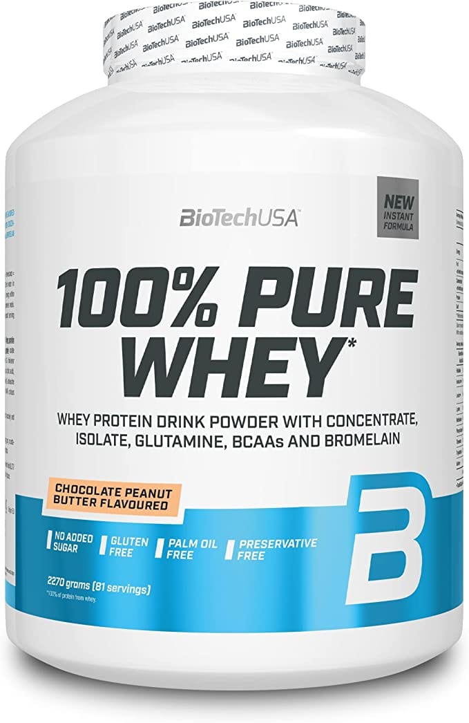 BioTech USA Bialko Chocolate Peanut Butter / 2270 g 100% Pure Whey - BioTech USA