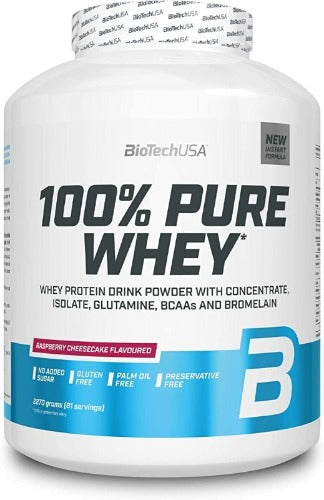 BioTech USA Bialko Raspberry Cheesecake / 2270 g 100% Pure Whey - BioTech USA