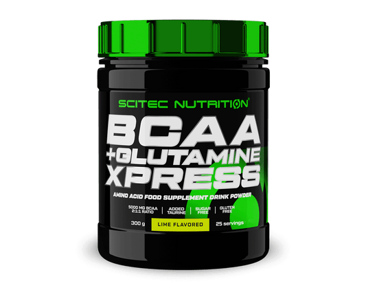 Scitec Nutrition Aminokwasy Scitec BCAA + Glutamine Xpress LIME FLAVORED 300g