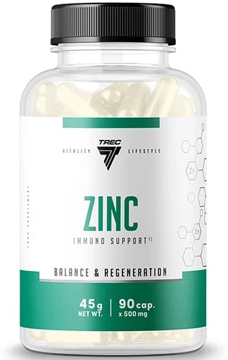 TREC NUTRITION Witaminy i suplementy diety Cynk - Zinc Trec 90 cap