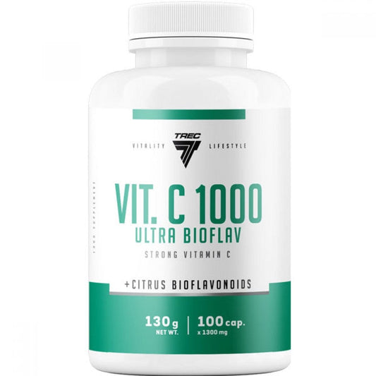 TREC NUTRITION Witaminy i suplementy diety Vitamin C 1000mg Ultra Bio Flav 100 Caps / 130g